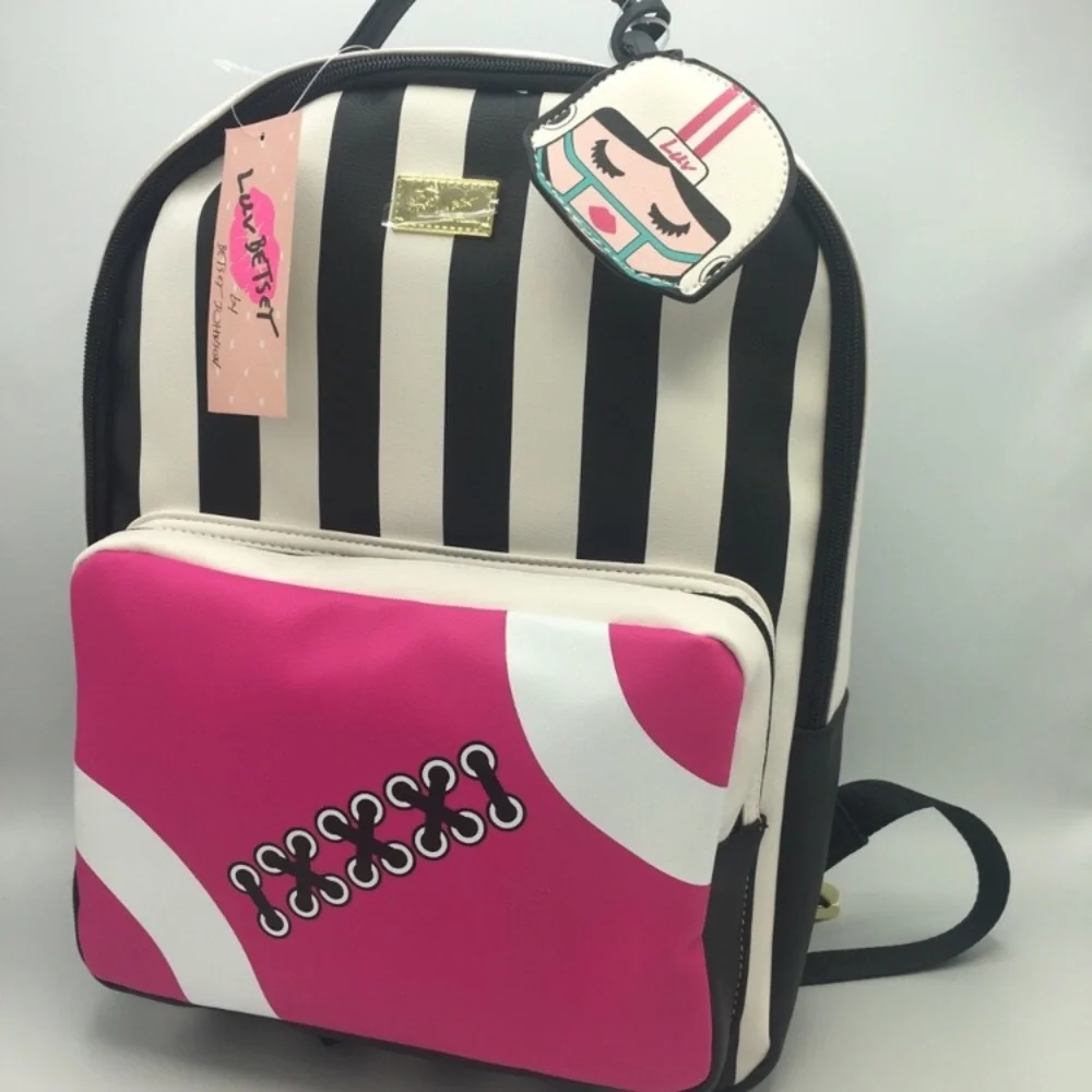 Betsey Johnson Football backpack